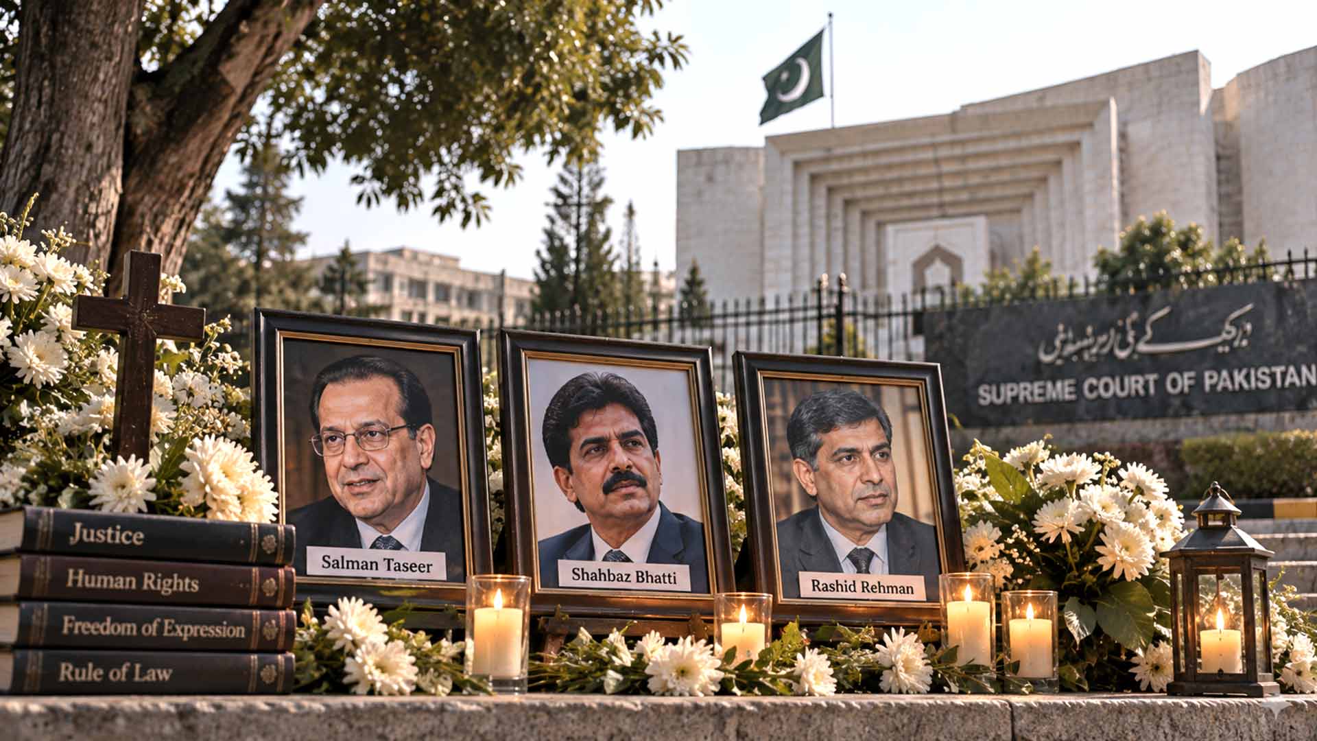 Memorial representing people killed after challenging abuses linked to Pakistan's blasphemy laws – illustrative image