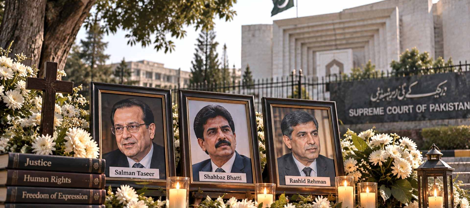 Memorial representing people killed after challenging abuses linked to Pakistan's blasphemy laws – illustrative image